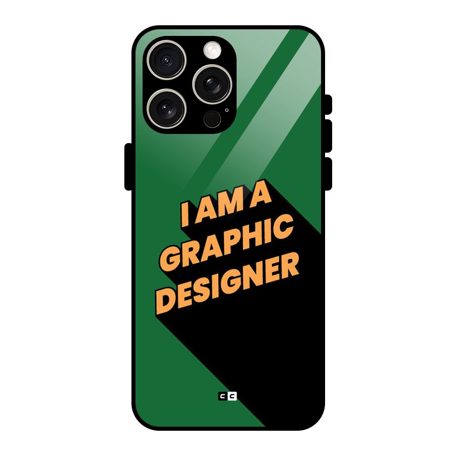 The Graphic Designer Glass Back Case for iPhone 15 Pro Max
