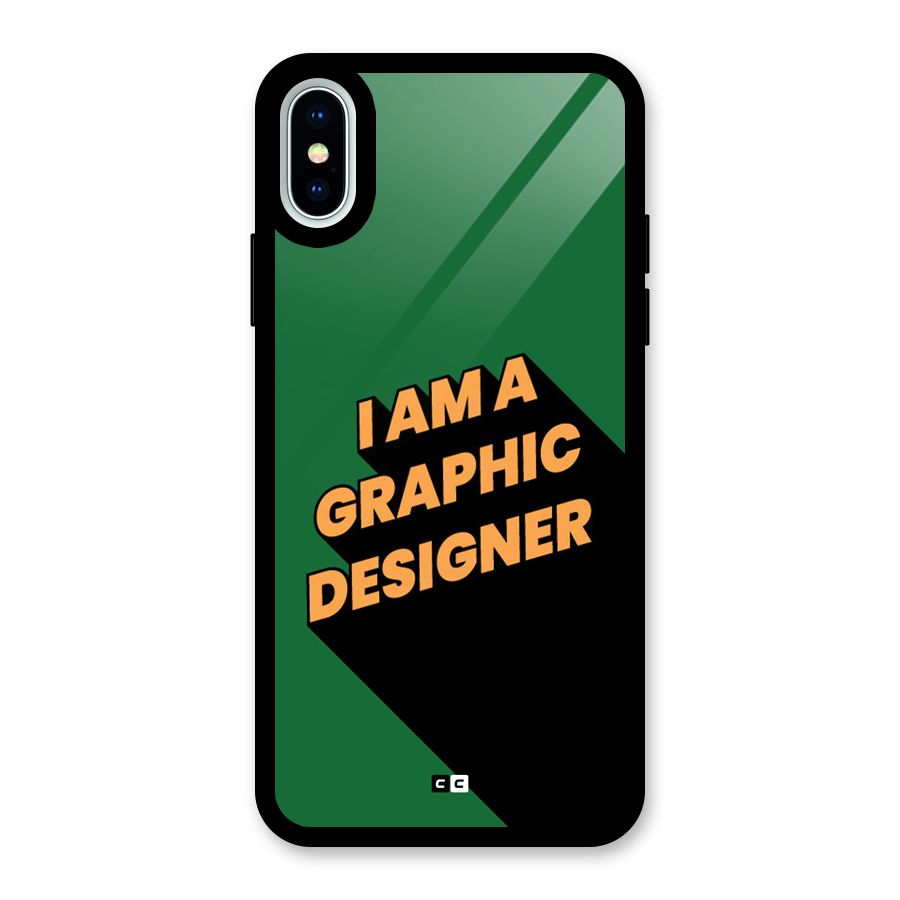 The Graphic Designer Glass Back Case for iPhone XS