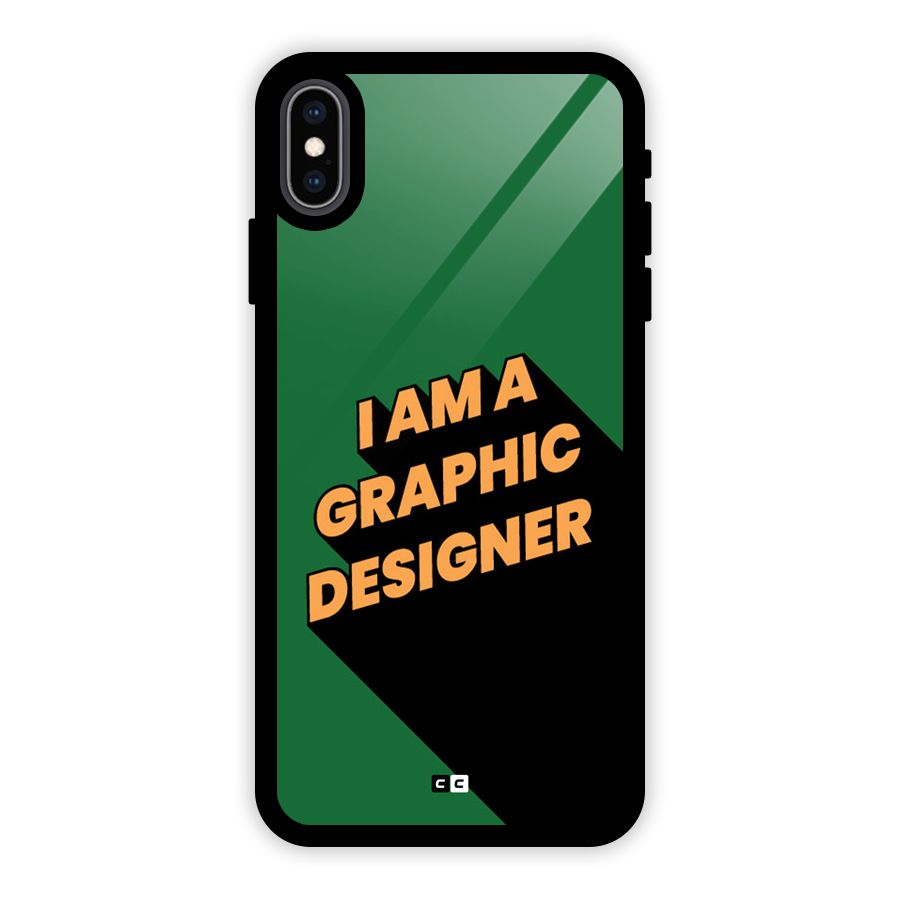 The Graphic Designer Glass Back Case for iPhone XS Max