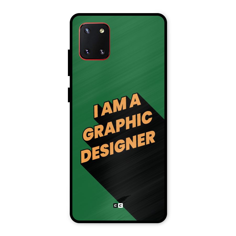 The Graphic Designer Metal Back Case for Galaxy Note 10 Lite