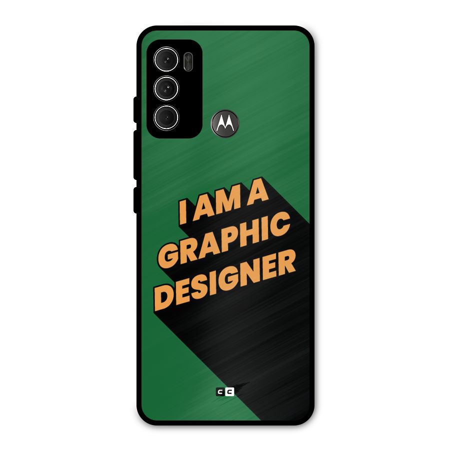 The Graphic Designer Metal Back Case for Moto G60