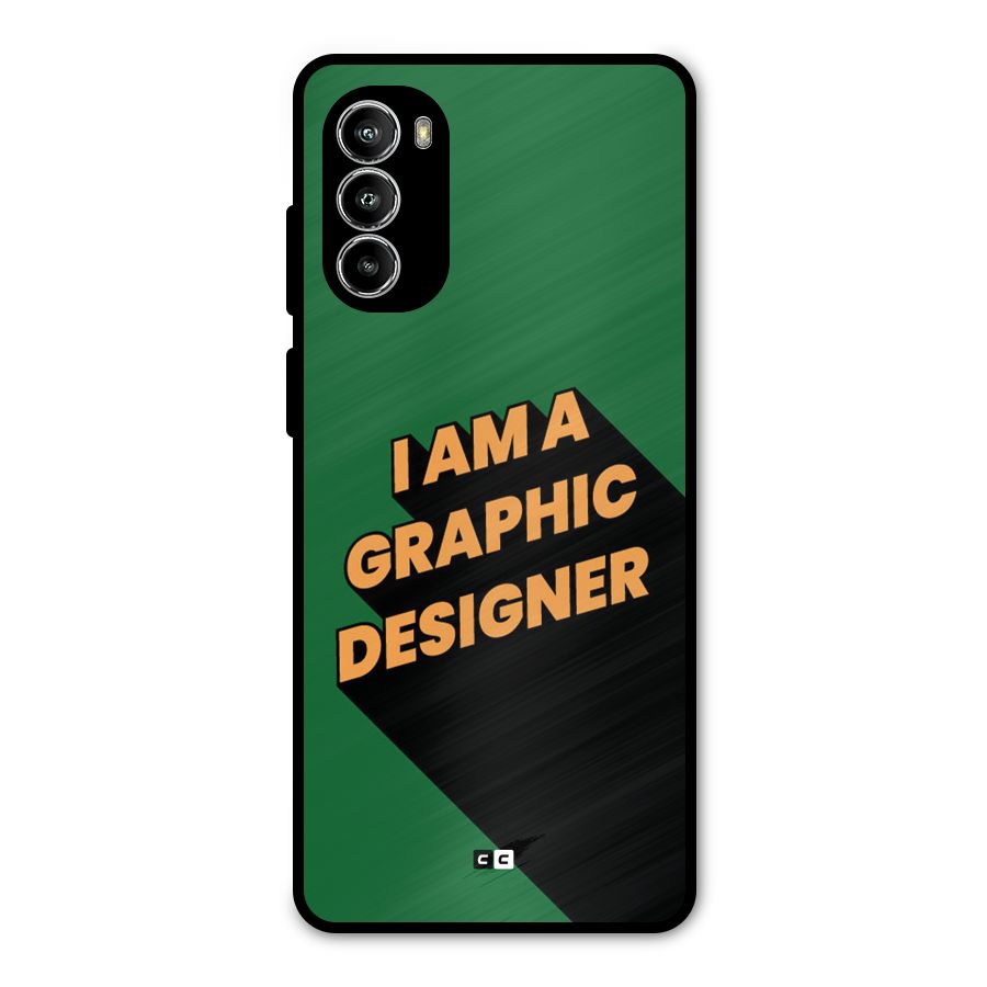 The Graphic Designer Metal Back Case for Moto G82