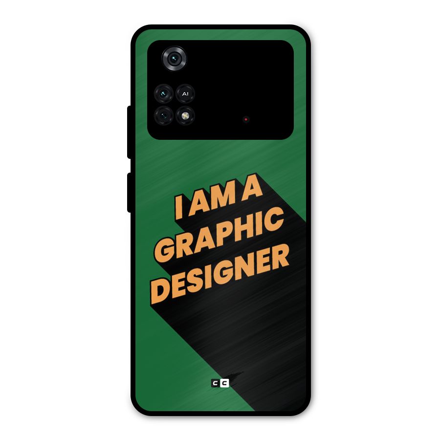The Graphic Designer Metal Back Case for Poco M4 Pro 4G