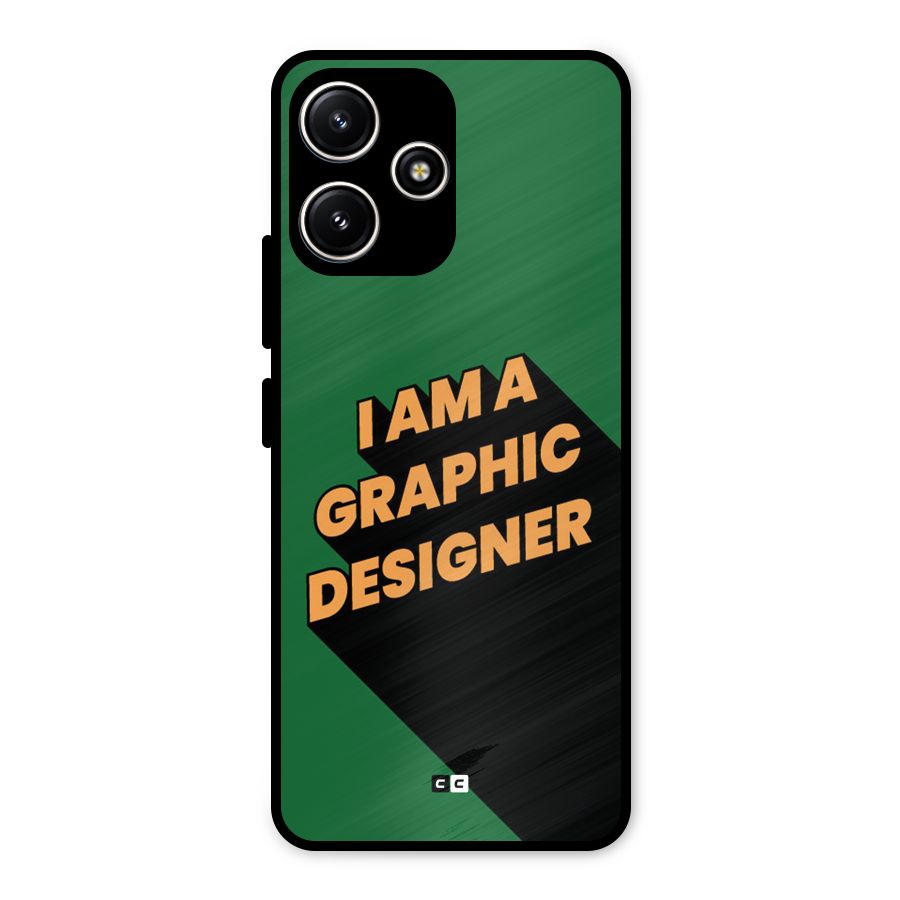 The Graphic Designer Metal Back Case for Poco M6 Pro