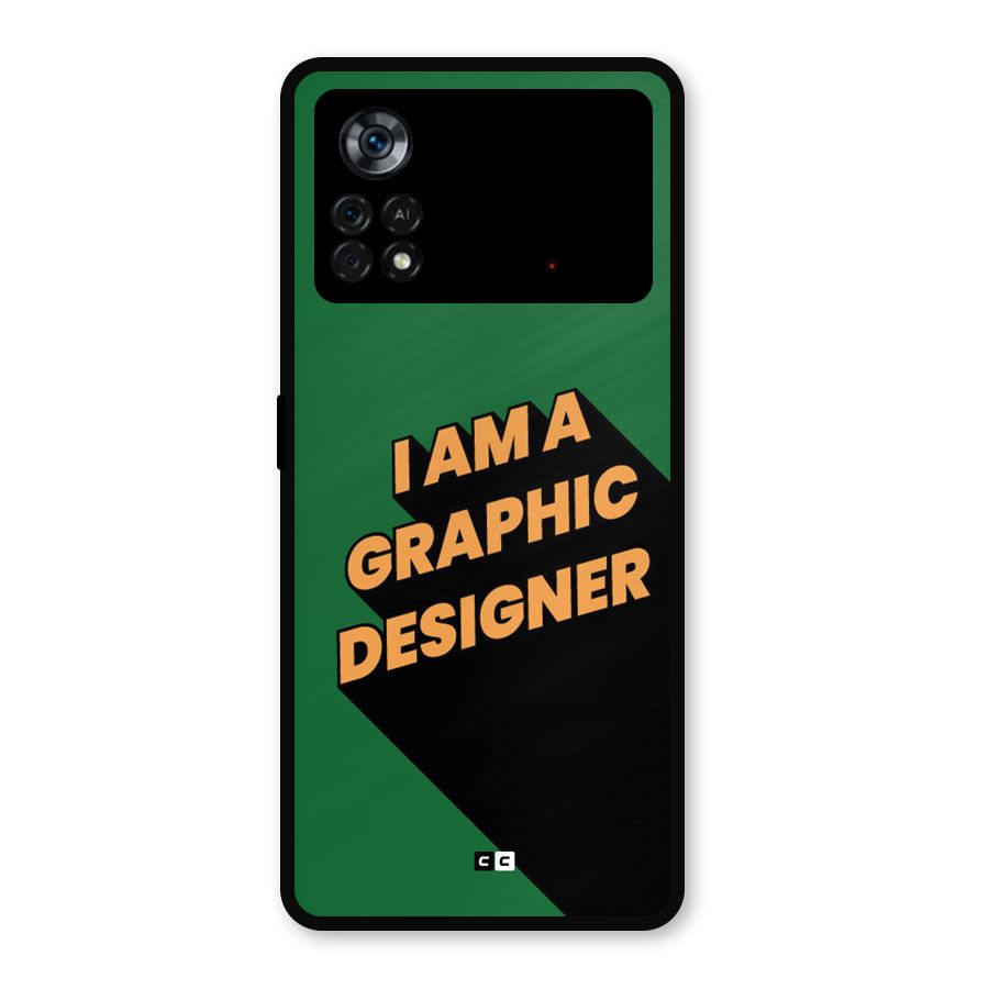 The Graphic Designer Metal Back Case for Poco X4 Pro 5G