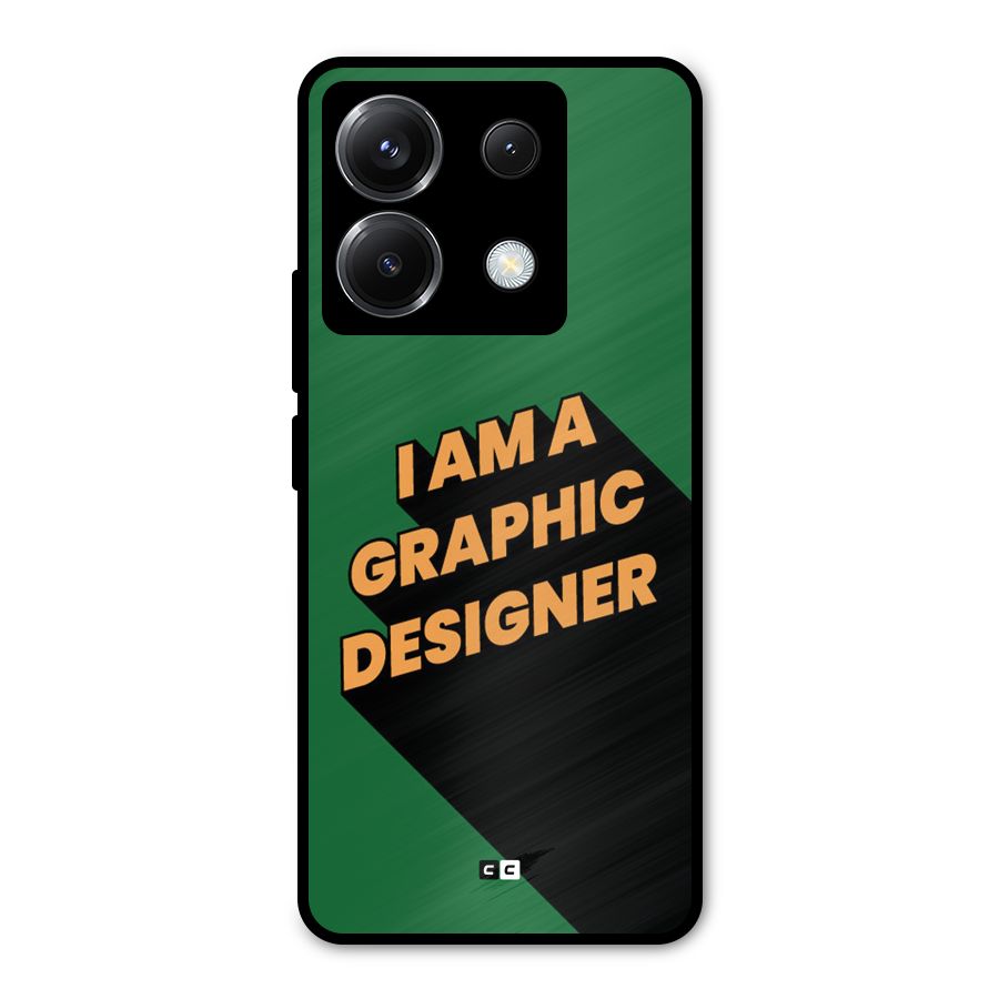 The Graphic Designer Metal Back Case for Poco X6