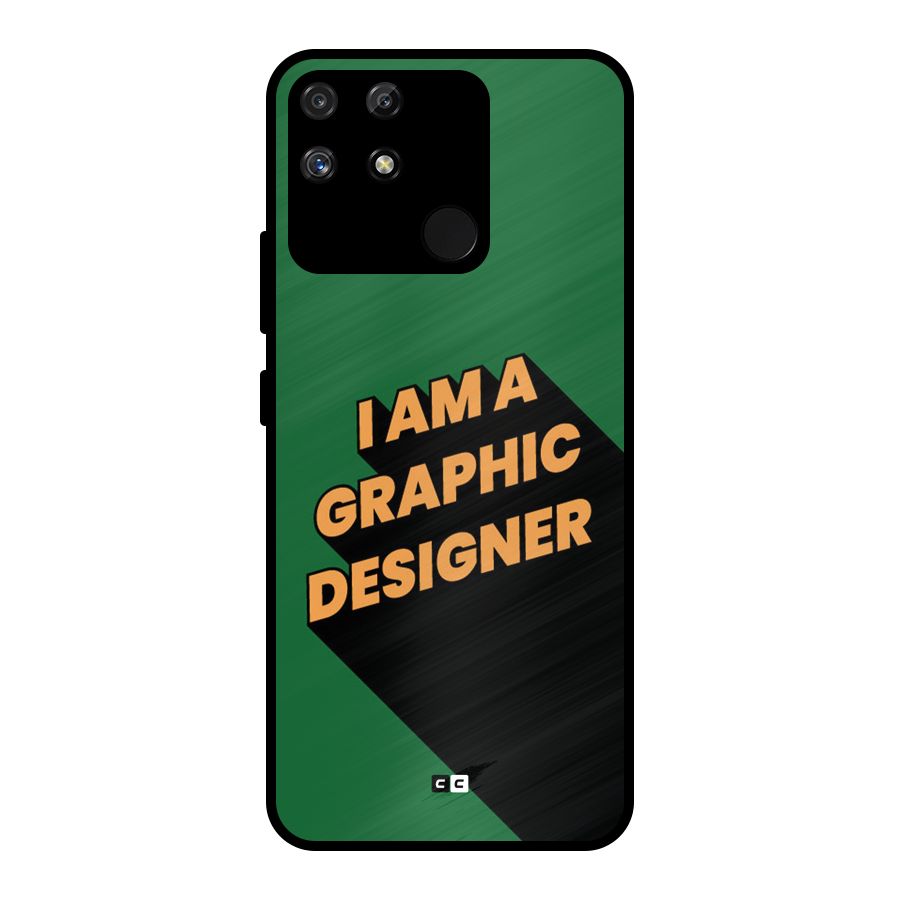 The Graphic Designer Metal Back Case for Realme Narzo 50A
