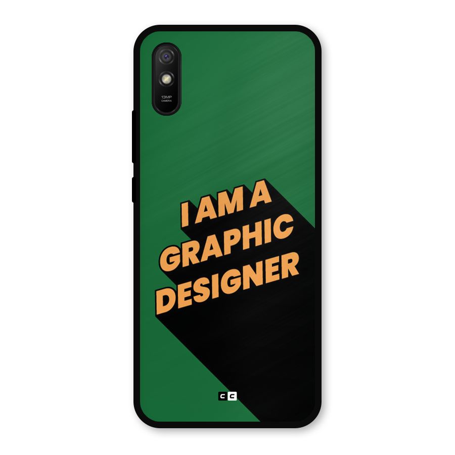 The Graphic Designer Metal Back Case for Redmi 9a