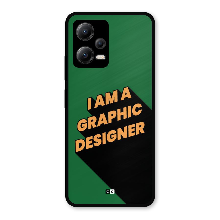 The Graphic Designer Metal Back Case for Redmi Note 12 5G
