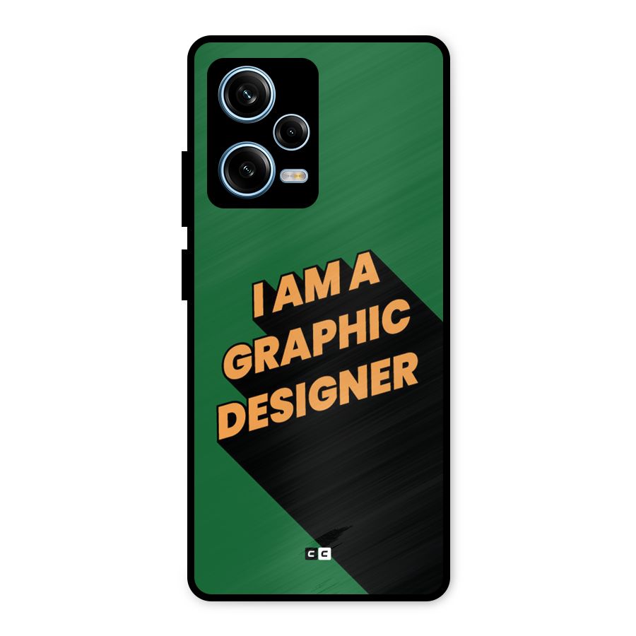 The Graphic Designer Metal Back Case for Redmi Note 12 Pro