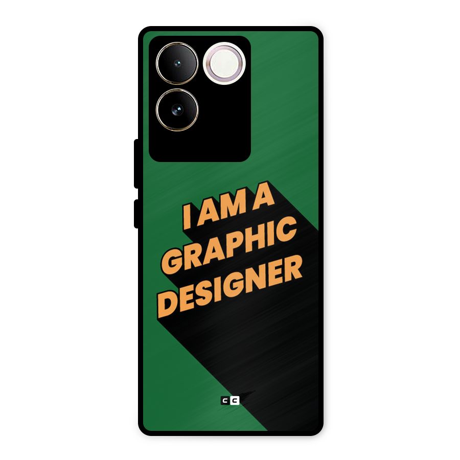 The Graphic Designer Metal Back Case for Vivo T2 Pro