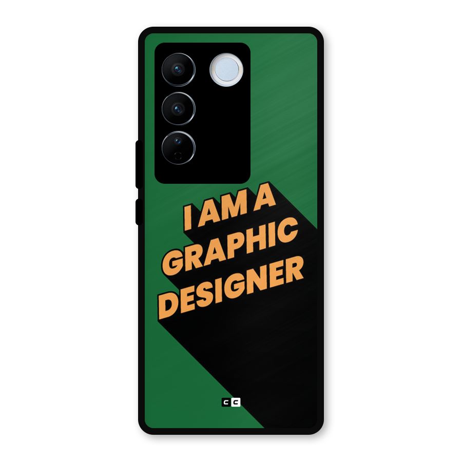 The Graphic Designer Metal Back Case for Vivo V27