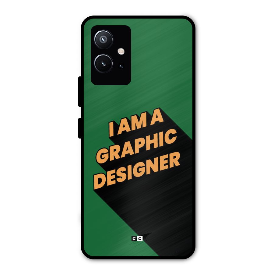 The Graphic Designer Metal Back Case for Vivo Y75 5G