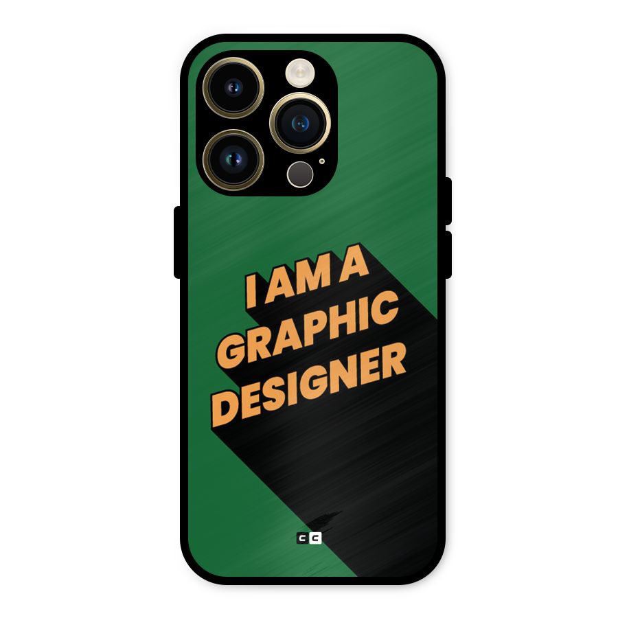 The Graphic Designer Metal Back Case for iPhone 14 Pro