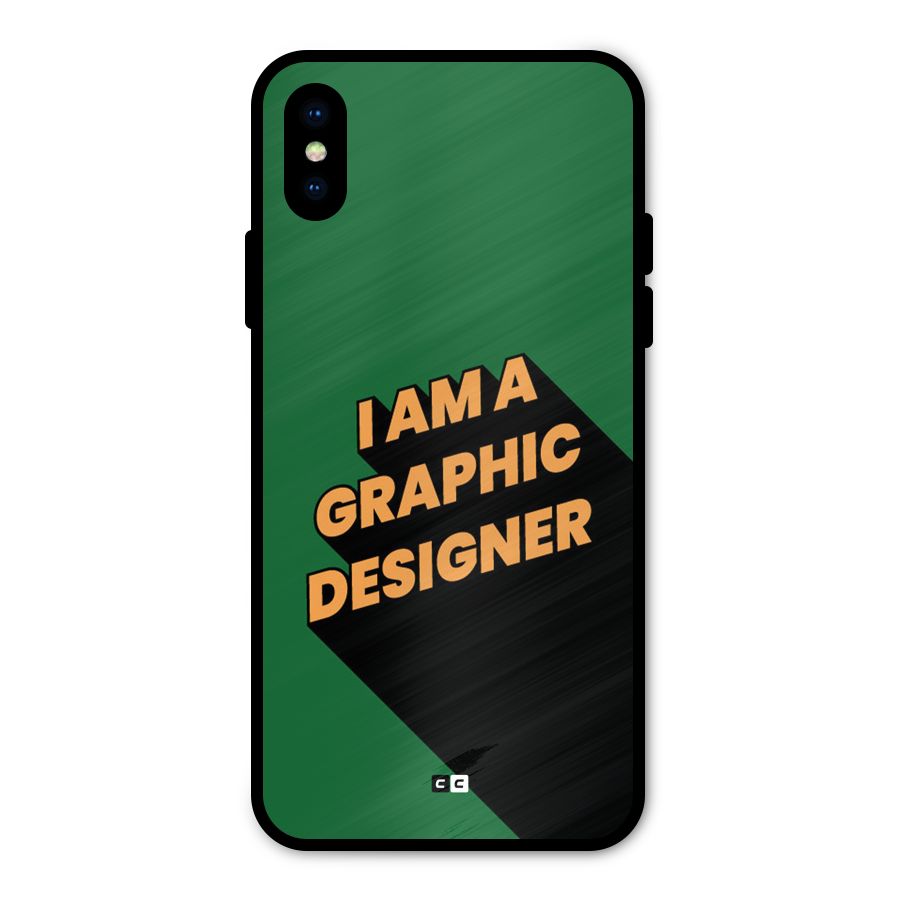 The Graphic Designer Metal Back Case for iPhone X
