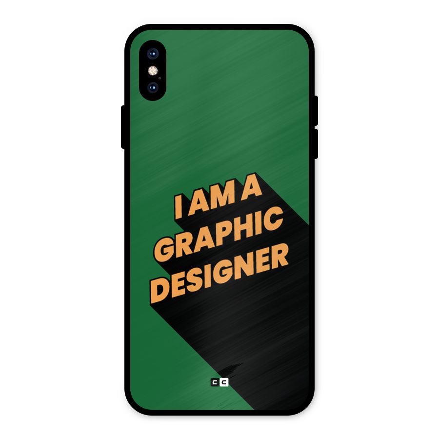 The Graphic Designer Metal Back Case for iPhone XS Max