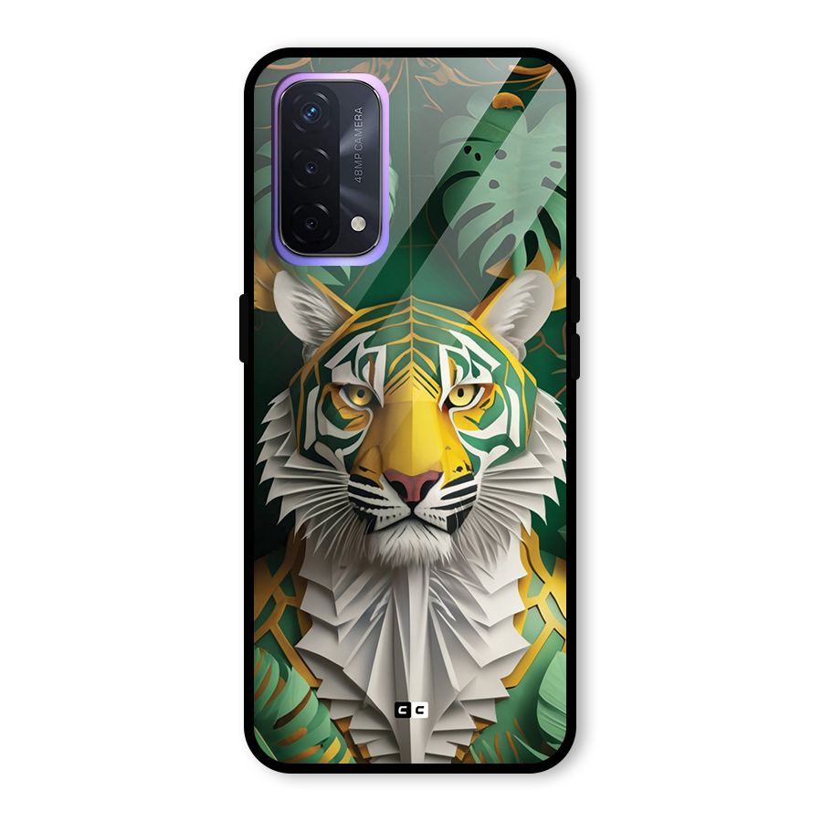 The Nature Tiger Glass Back Case for Oppo A74 5G