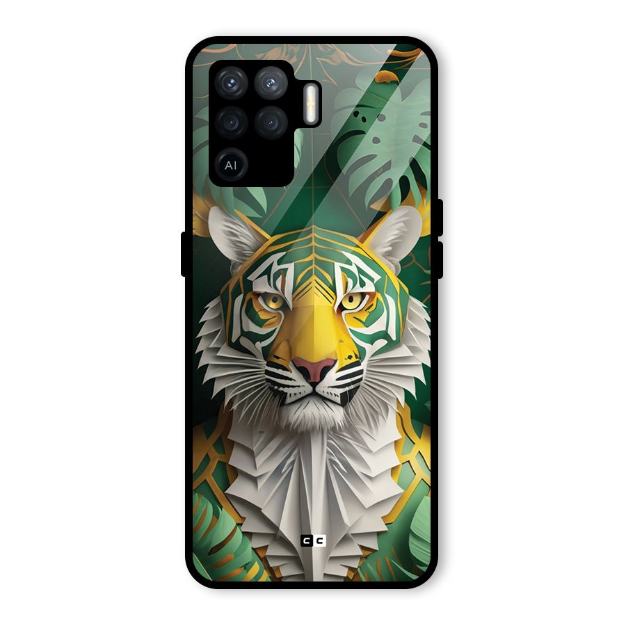 The Nature Tiger Glass Back Case for Oppo F19 Pro