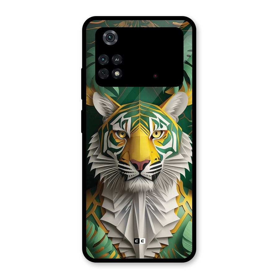 The Nature Tiger Glass Back Case for Poco M4 Pro 4G