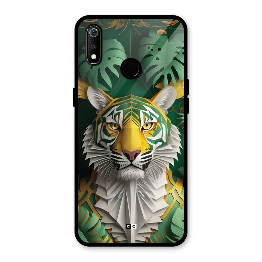 The Nature Tiger Glass Back Case for Realme 3i
