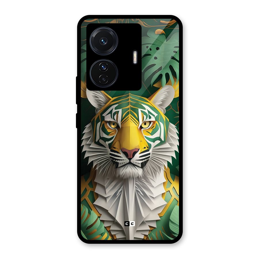 The Nature Tiger Glass Back Case for Vivo T1 Pro