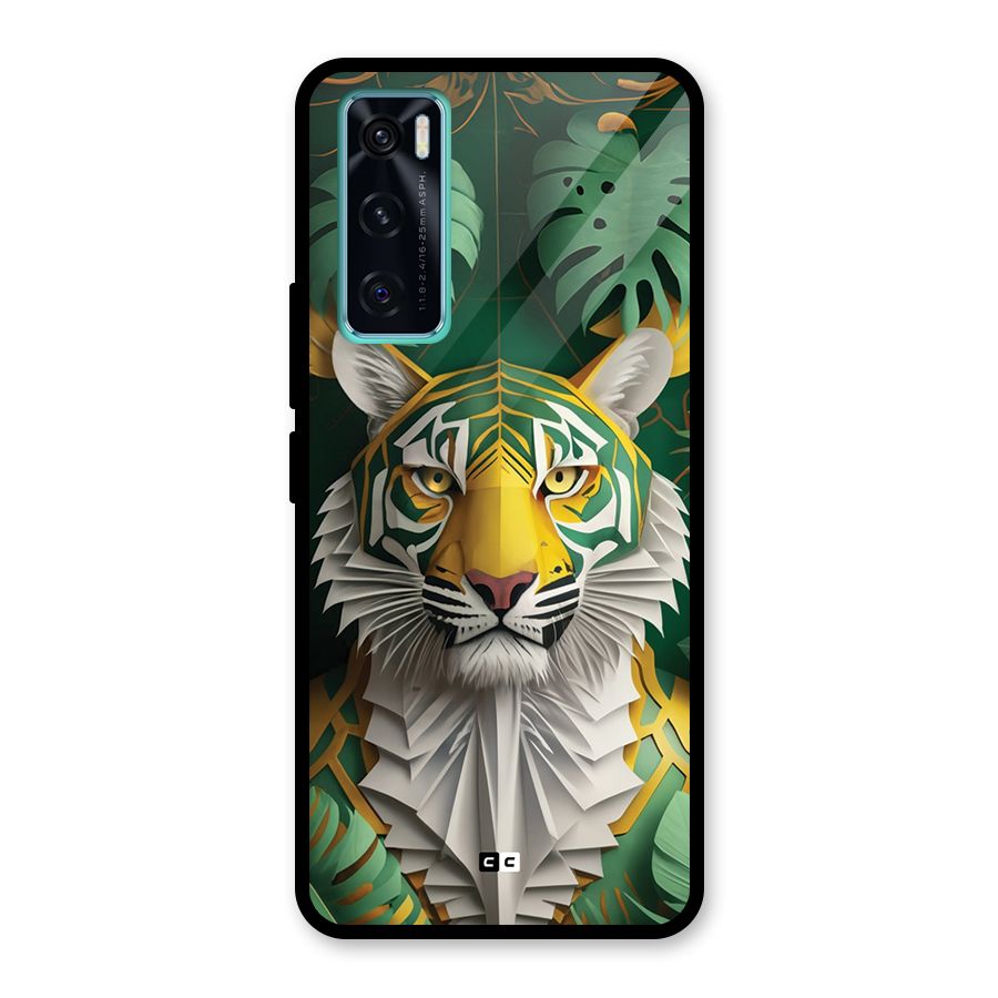 The Nature Tiger Glass Back Case for Vivo V20 SE