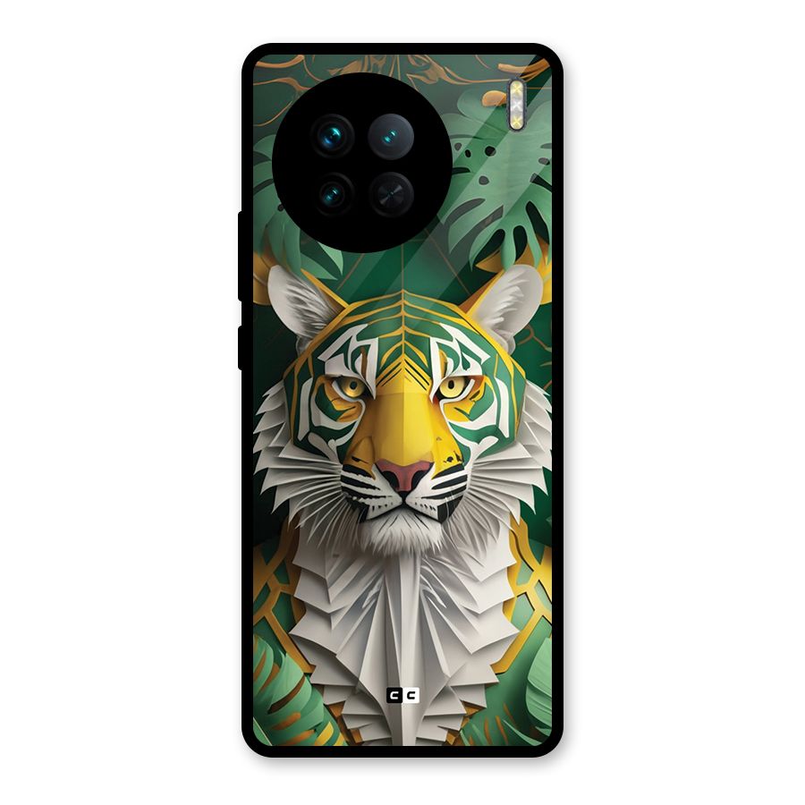 The Nature Tiger Glass Back Case for Vivo X90