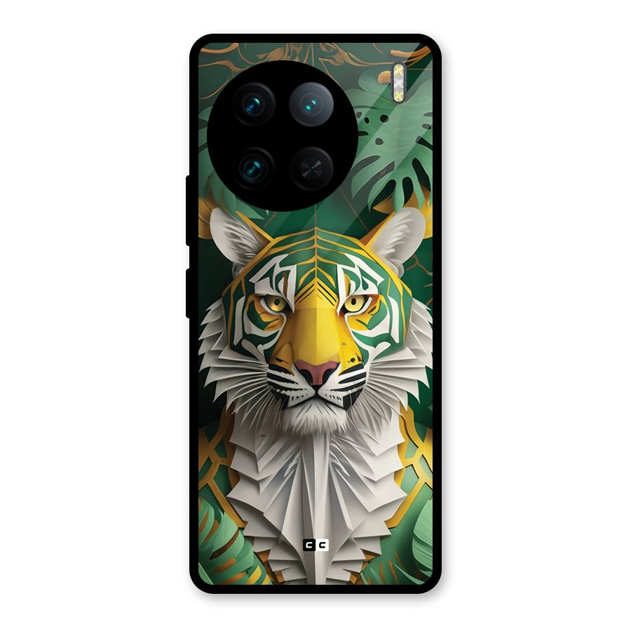 The Nature Tiger Glass Back Case for Vivo X90 Pro