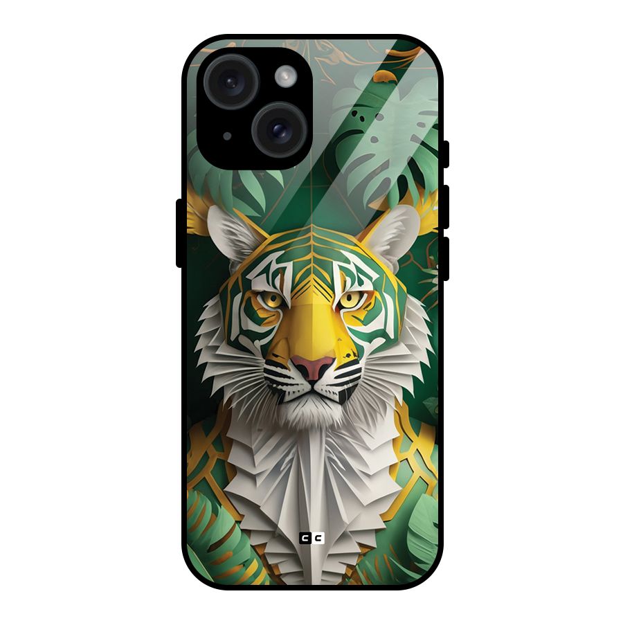 The Nature Tiger Glass Back Case for iPhone 15