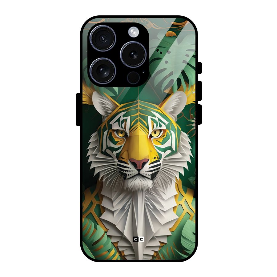 The Nature Tiger Glass Back Case for iPhone 15 Pro