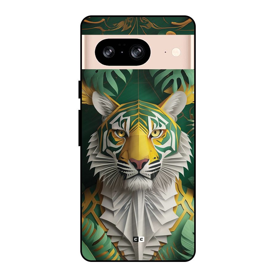 The Nature Tiger Metal Back Case for Google Pixel 8