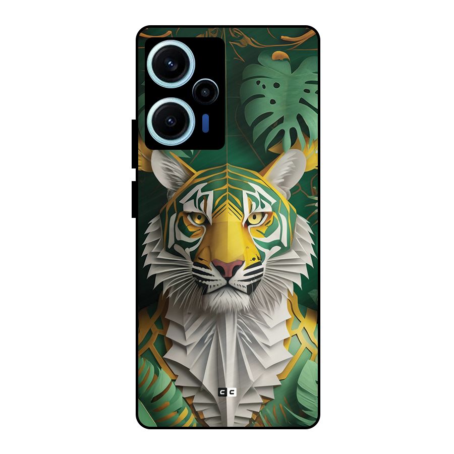 The Nature Tiger Metal Back Case for Poco F5