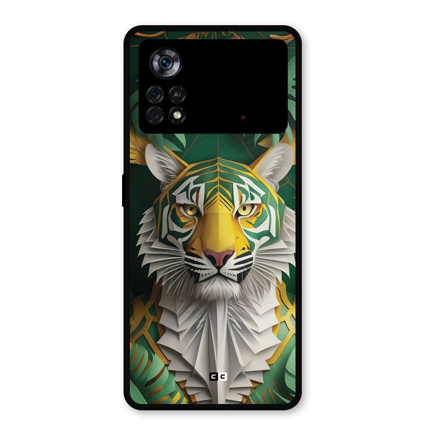 The Nature Tiger Metal Back Case for Poco X4 Pro 5G