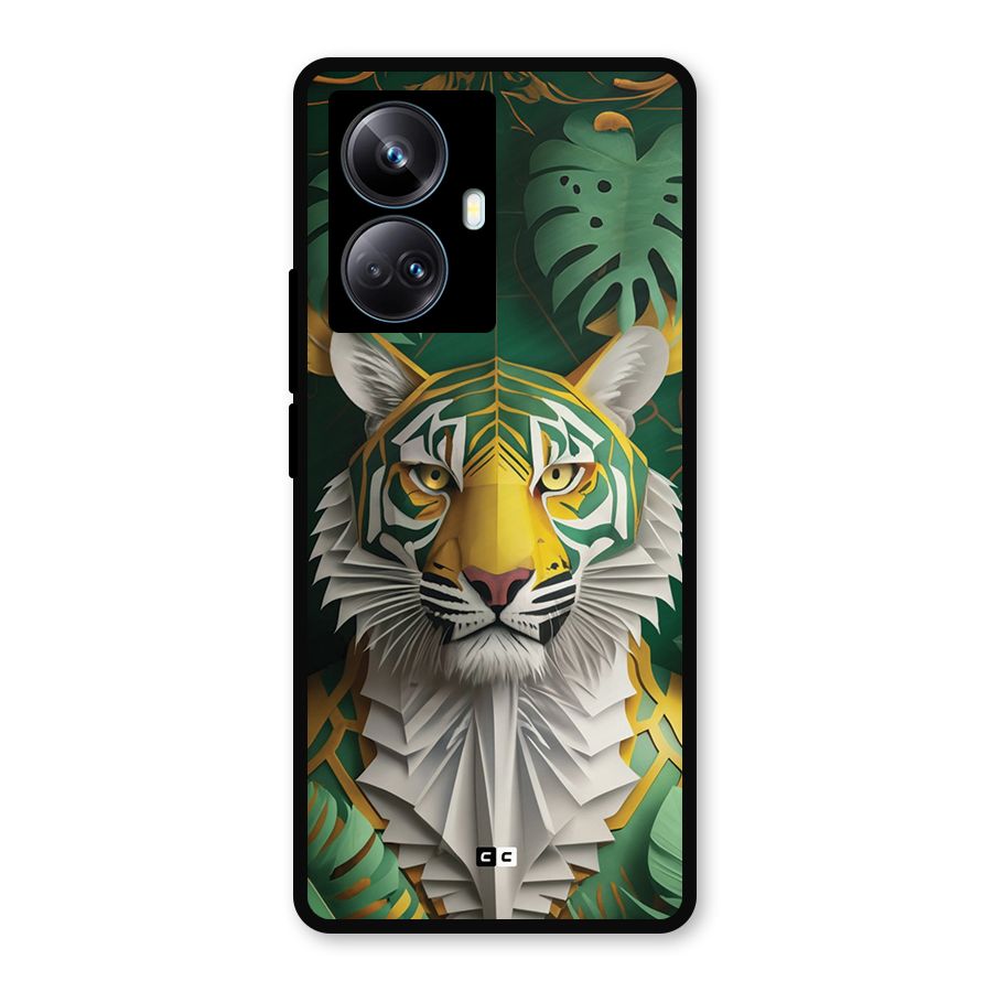 The Nature Tiger Metal Back Case for Realme 10 Pro Plus