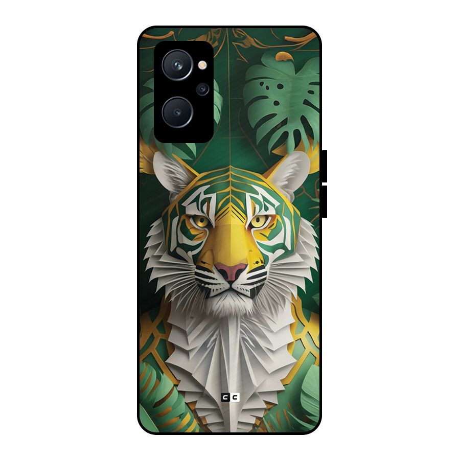 The Nature Tiger Metal Back Case for Realme 9i 5G