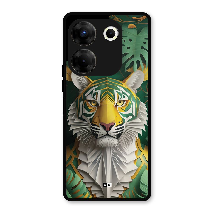 The Nature Tiger Metal Back Case for Tecno Camon 20