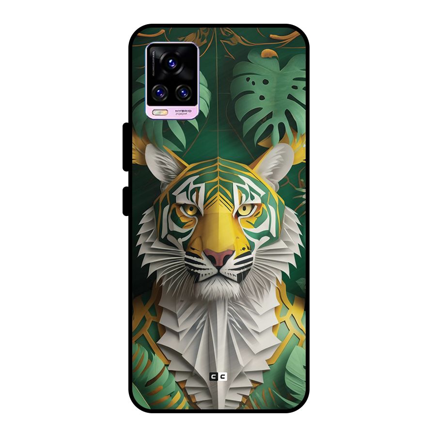 The Nature Tiger Metal Back Case for Vivo V20 Pro