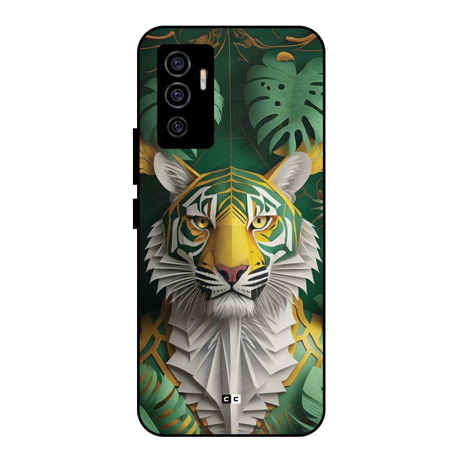 The Nature Tiger Metal Back Case for Vivo V23e