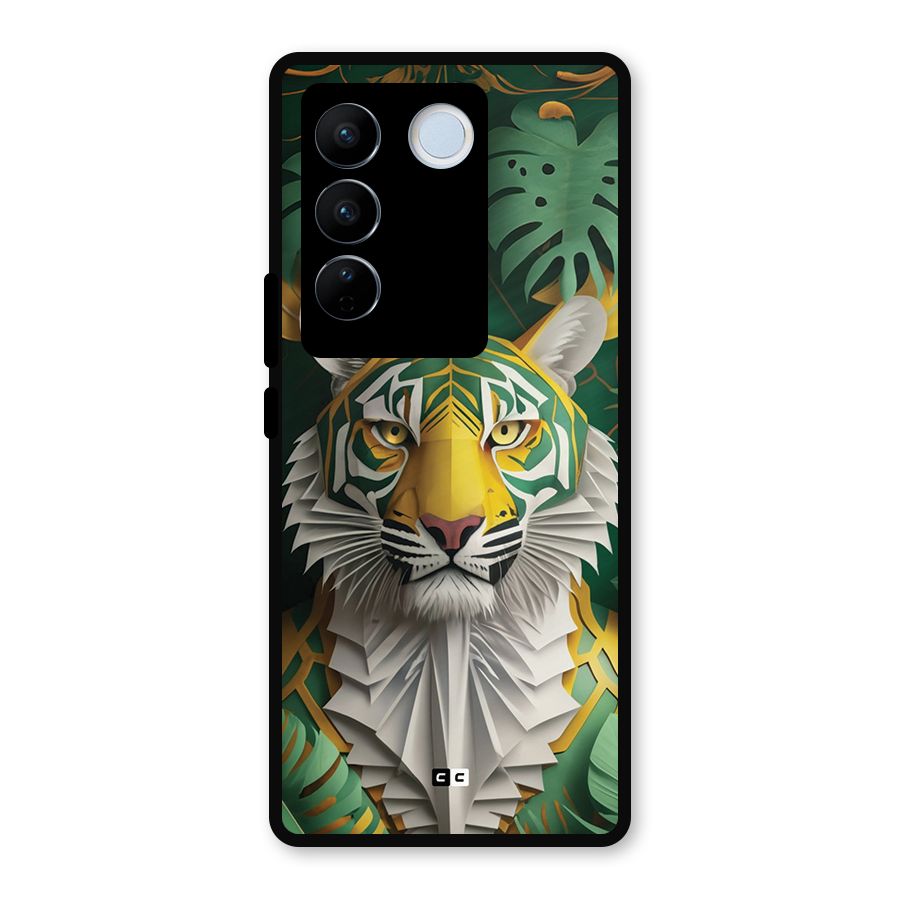 The Nature Tiger Metal Back Case for Vivo V27