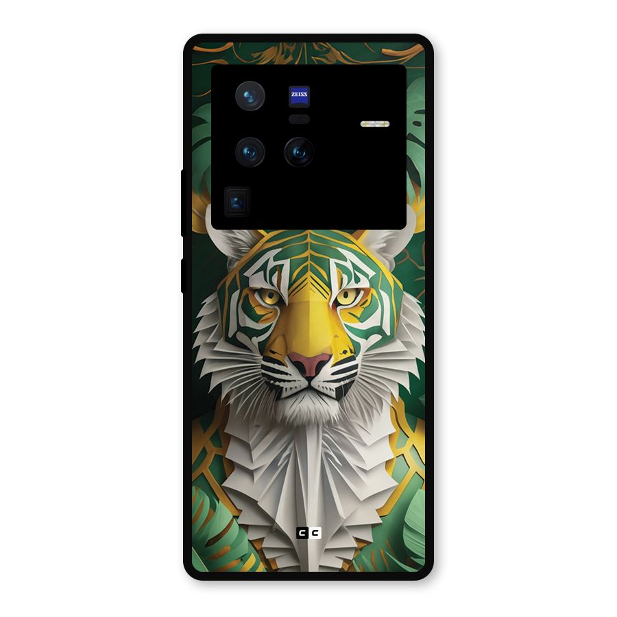 The Nature Tiger Metal Back Case for Vivo X80 Pro
