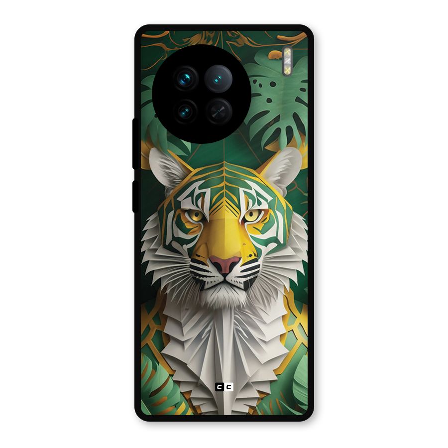The Nature Tiger Metal Back Case for Vivo X90