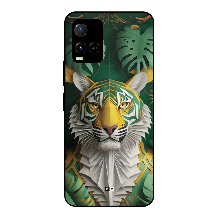 The Nature Tiger Metal Back Case for Vivo Y21