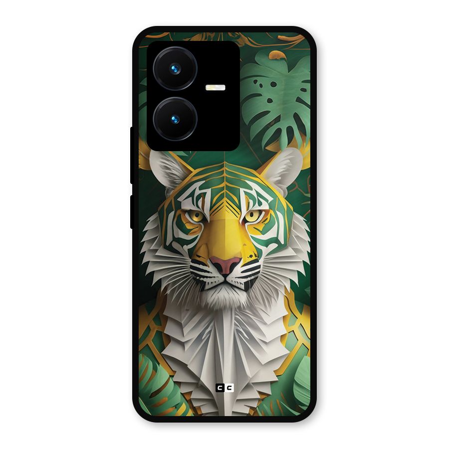 The Nature Tiger Metal Back Case for Vivo Y22
