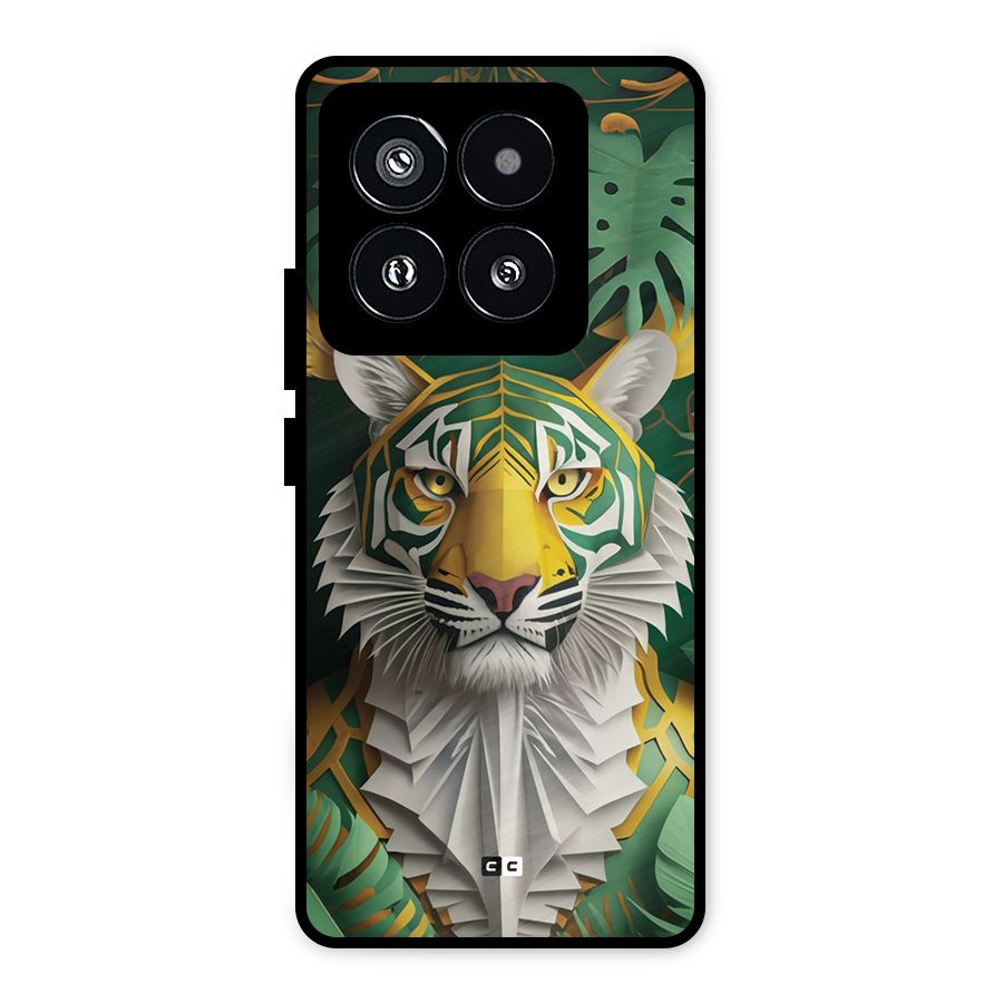The Nature Tiger Metal Back Case for Xiaomi 14 Pro