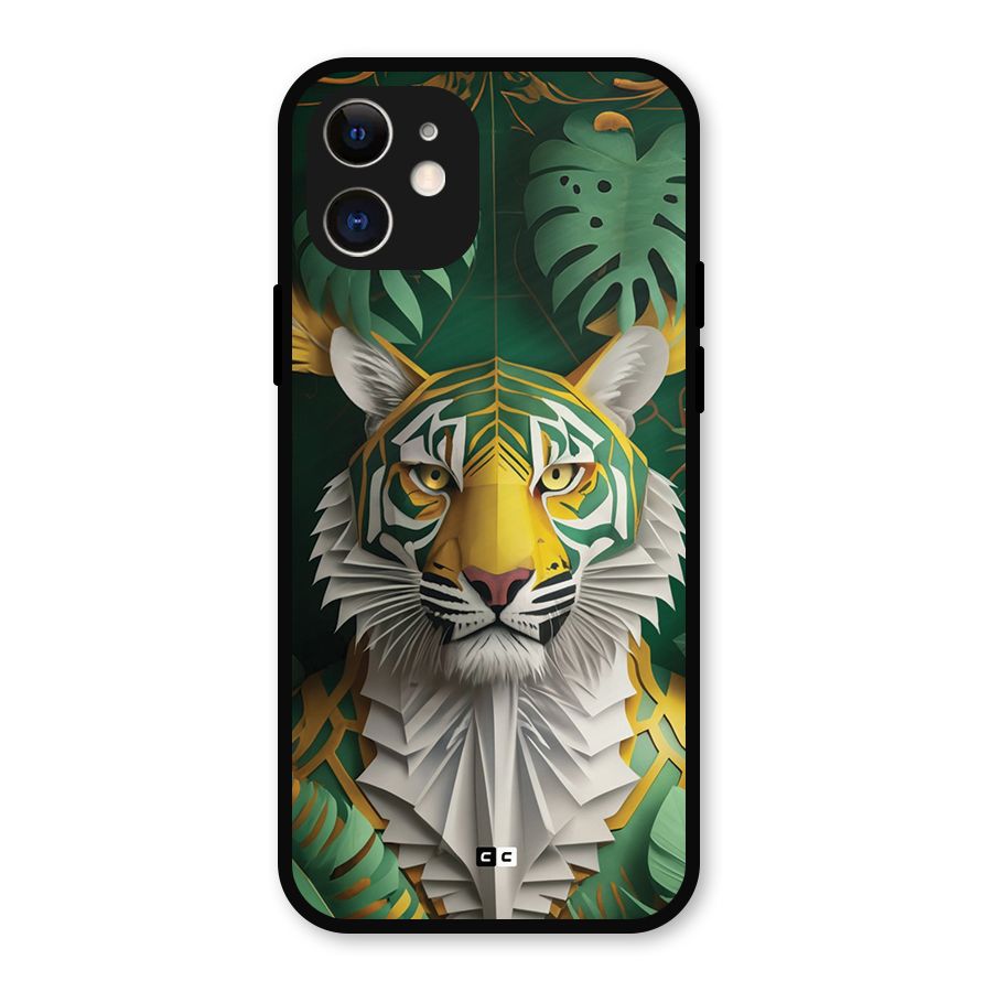 The Nature Tiger Metal Back Case for iPhone 12