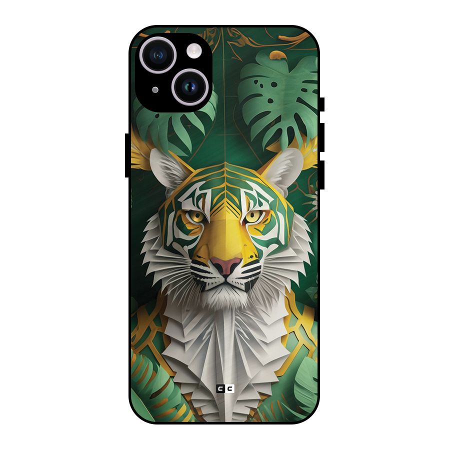 The Nature Tiger Metal Back Case for iPhone 14 Plus