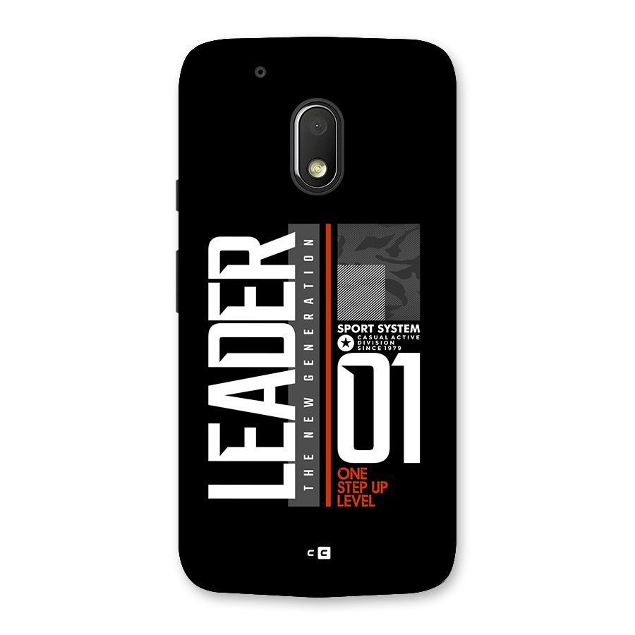 The New Leader Back Case for Moto G4 Play