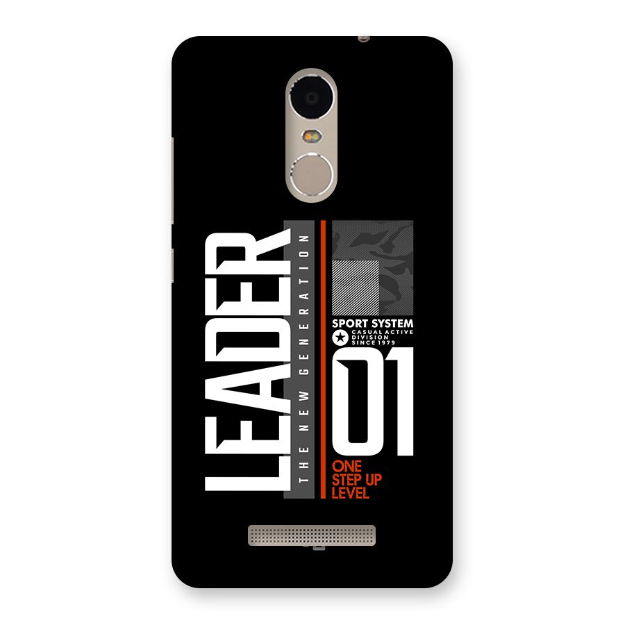 The New Leader Back Case for Redmi Note 3