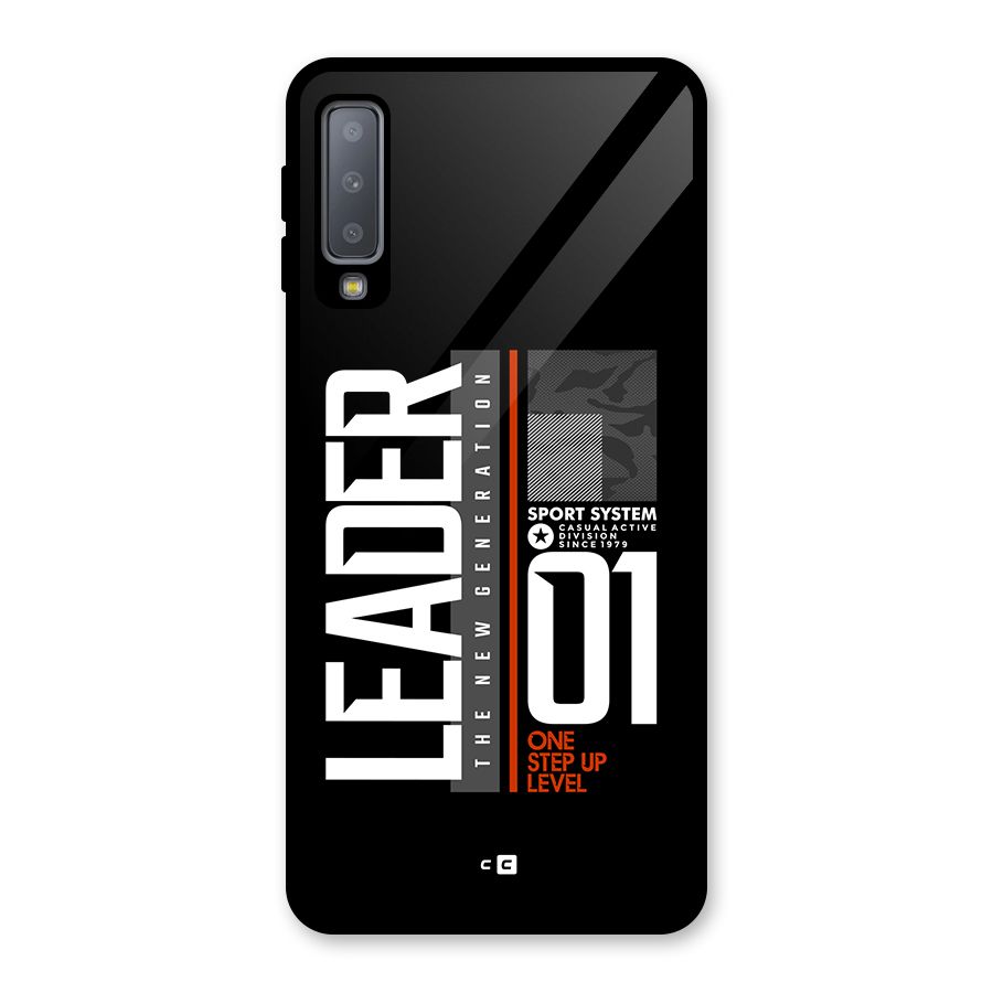 The New Leader Glass Back Case for Galaxy A7 (2018)