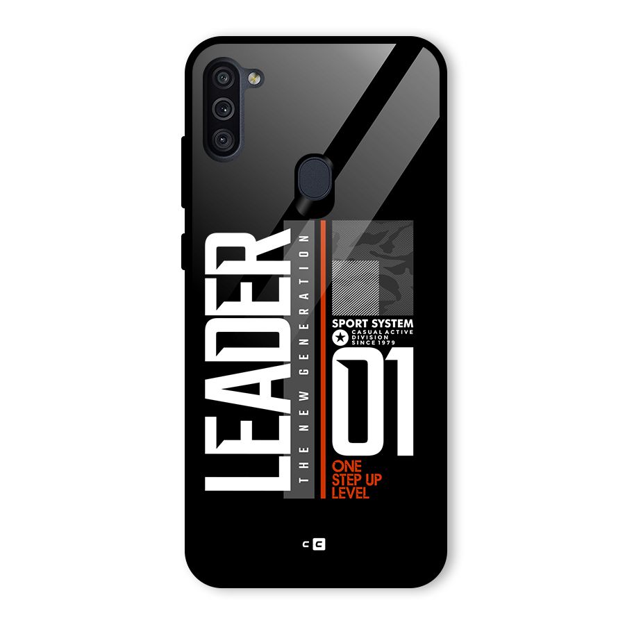 The New Leader Glass Back Case for Galaxy M11